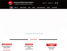 Tablet Screenshot of americanbandoassociation.com